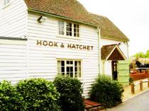 The Hook and Hatchet Inn<br>The Kent North Downs near Maidstone, Hucking 